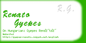 renato gyepes business card